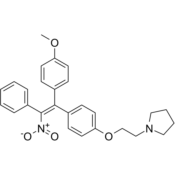 Nitromifene Chemical Structure Nitromifene(Synonyms: CI628)