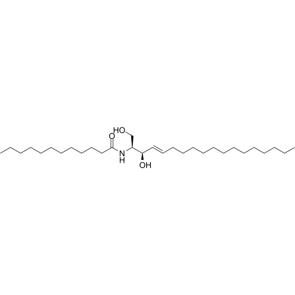 C12-Ceramide Chemical Structure C12-Ceramide(Synonyms: N-Lauroyl-D-erythro-sphingosine; N-Laurylsphingosine)