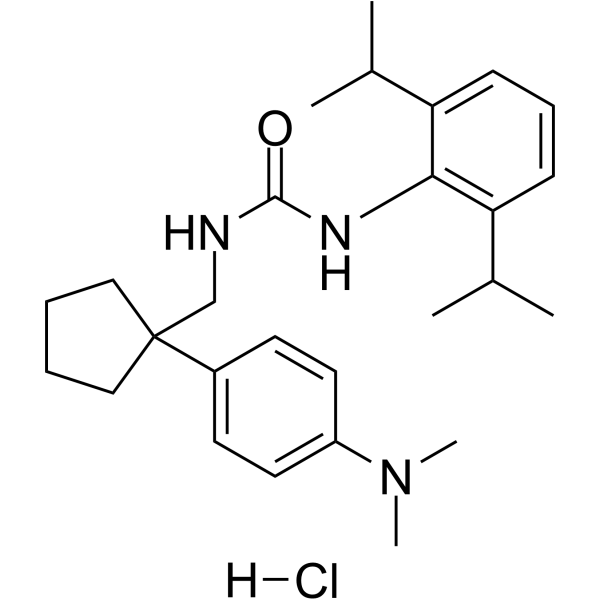 Nevanimibe hydrochloride(Synonyms: PD-132301 hydrochloride;  ATR101 hydrochloride)