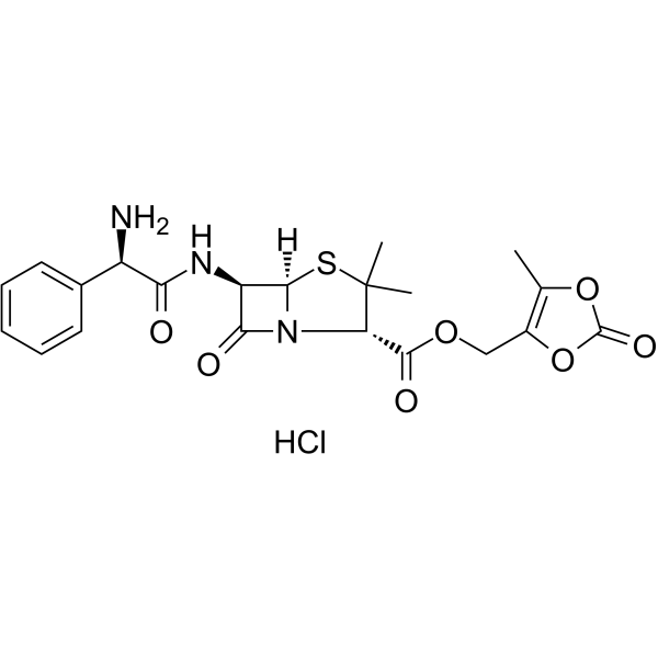 Lenampicillin hydrochloride(Synonyms: 盐酸仑氨苄西林; KBT 1585 hydrochloride)