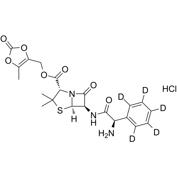 Lenampicillin-d5 hydrochloride(Synonyms: 盐酸仑氨苄西林 d5 (盐酸盐))