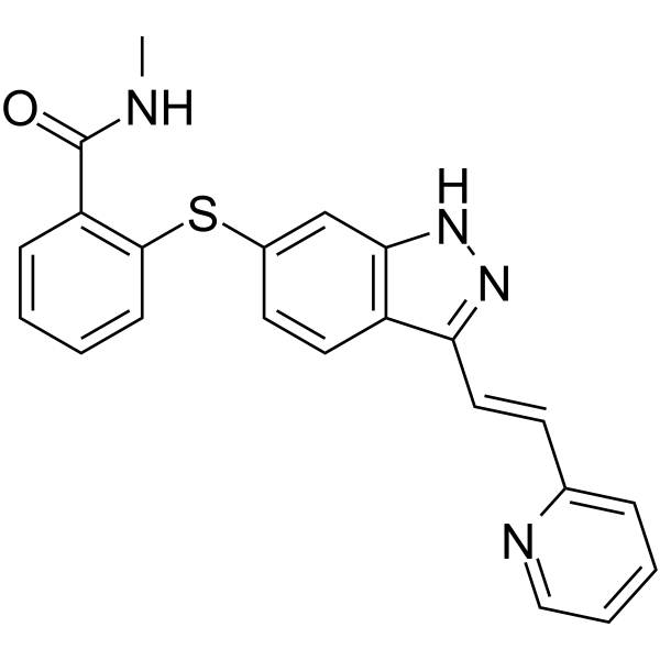 Axitinib(Synonyms: 阿昔替尼; AG-013736)
