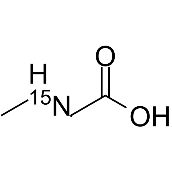 Sarcosine-15N Chemical Structure Sarcosine-15N(Synonyms: N-Methylglycine-15N; Sarcosin-15N)