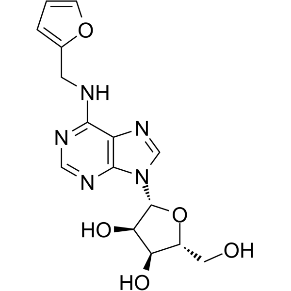 Kinetin riboside(Synonyms: N6-Furfuryladenosine)