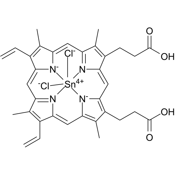 Tin-protoporphyrin IX(Synonyms: 锡原卟啉IX; SnPPIX;  Stannous protoporphyrin IX)