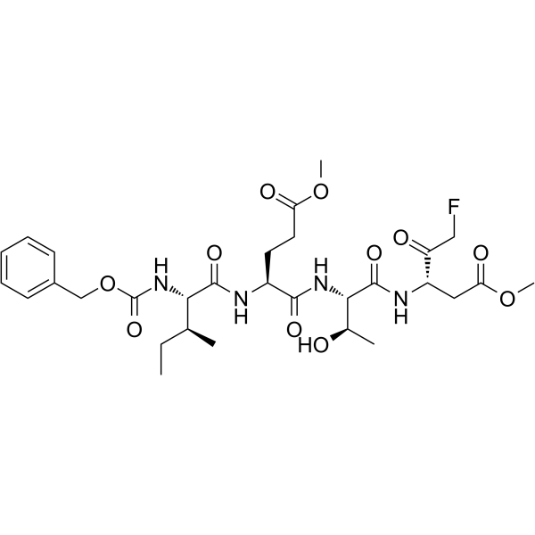 Z-IETD-FMK Chemical Structure Z-IETD-FMK(Synonyms: Z-IE(OMe)TD(OMe)-FMK)