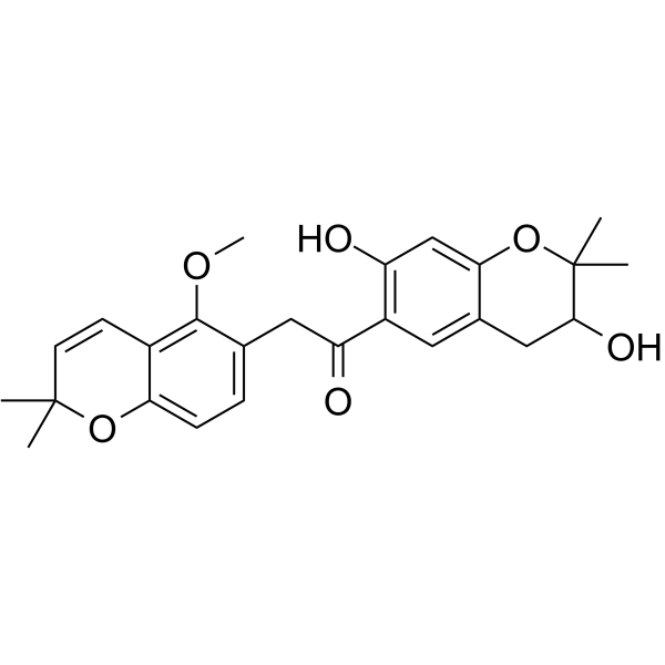 Dihydromunduletone Chemical Structure Dihydromunduletone(Synonyms: DHM)