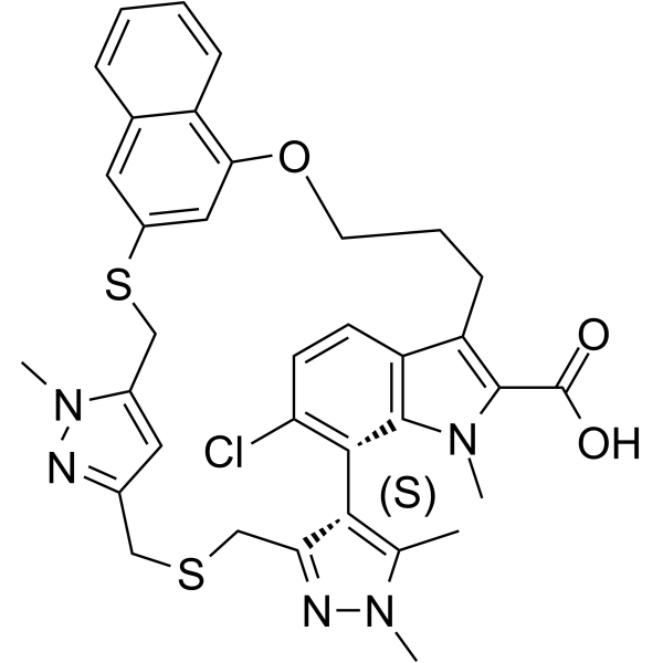AZD-5991 (S-enantiomer) Chemical Structure AZD-5991 (S-enantiomer)