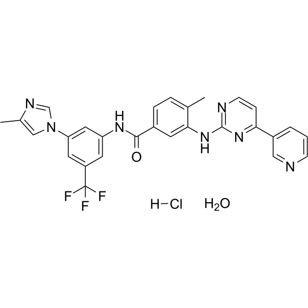 Nilotinib monohydrochloride monohydrate(Synonyms: 尼洛替尼盐酸盐一水合物; AMN107 monohydrochloride monohydrate)