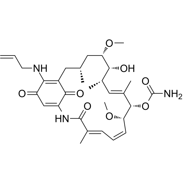 Tanespimycin(Synonyms: 坦螺旋霉素; 17-AAG;  NSC 330507;  CP 127374)