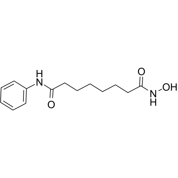 Vorinostat(Synonyms: 伏立诺他; SAHA;  Suberoylanilide hydroxamic acid)