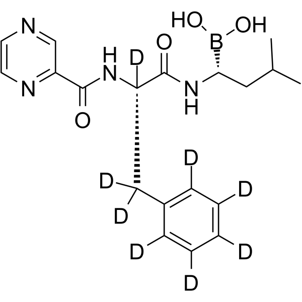Bortezomib-d8 Chemical Structure Bortezomib-d8(Synonyms: PS-341-d8; LDP-341-d8; NSC 681239-d8)