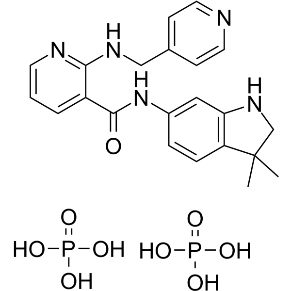 Motesanib Diphosphate Chemical Structure Motesanib Diphosphate(Synonyms: AMG 706 Diphosphate)