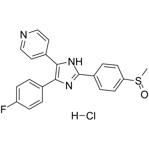 Adezmapimod hydrochloride(Synonyms: SB 203580 hydrochloride; RWJ 64809 hydrochloride)