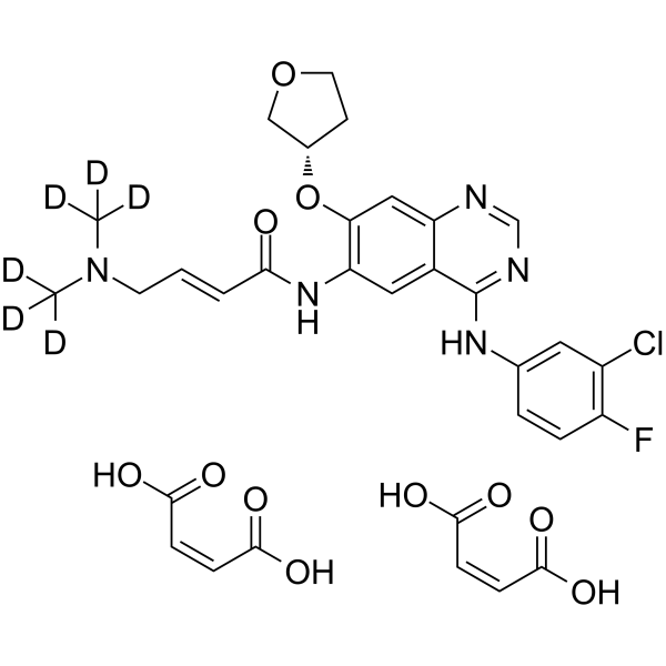 Afatinib-d6 dimaleate Chemical Structure Afatinib-d6 dimaleate(Synonyms: BIBW 2992MA2-d6)