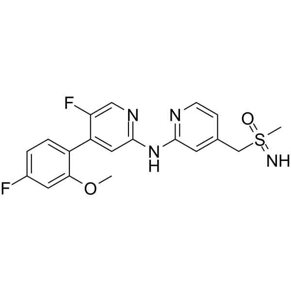 (±)-Enitociclib Chemical Structure (±)-Enitociclib(Synonyms: (±)-BAY-1251152; (±)-VIP152)