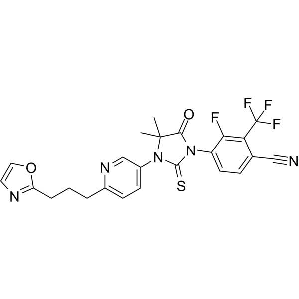 Proxalutamide Chemical Structure Proxalutamide(Synonyms: GT0918; Pruxelutamide)