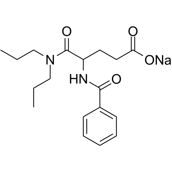 Proglumide sodium(Synonyms: 丙谷胺钠；蒙胃顿钠)