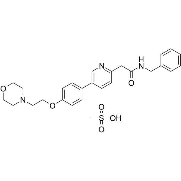 Tirbanibulin Mesylate(Synonyms: KX2-391 Mesylate; KX01 Mesylate)