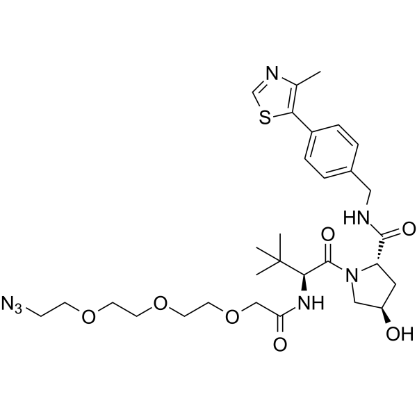 (S,R,S)-AHPC-PEG3-N3(Synonyms: VH032-PEG3-N3;  VHL Ligand-Linker Conjugates 8;  E3 ligase Ligand-Linker Conjugates 12)