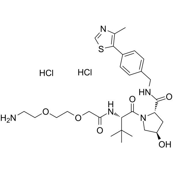 (S,R,S)-AHPC-PEG2-NH2 dihydrochloride(Synonyms: VH032-PEG2-NH2 dihydrochloride)