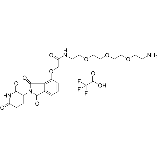 Thalidomide-O-amido-PEG3-C2-NH2 TFA(Synonyms: Cereblon Ligand-Linker Conjugates 3 TFA; E3 ligase Ligand-Linker Conjugates 14 TFA)