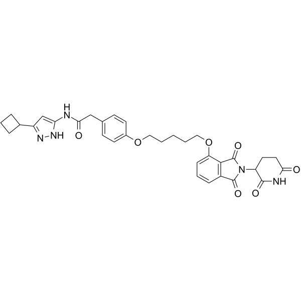 PROTAC CDK9 Degrader-1 Chemical Structure PROTAC CDK9 Degrader-1