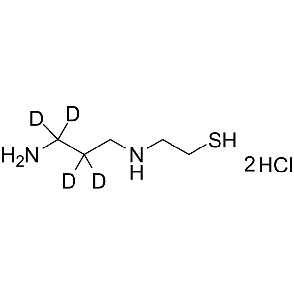 Amifostine thiol-d4 dihydrochloride Chemical Structure Amifostine thiol-d4 dihydrochloride