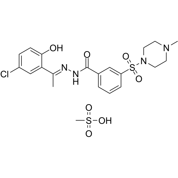 Seclidemstat mesylate Chemical Structure Seclidemstat mesylate(Synonyms: SP-2577 mesylate)