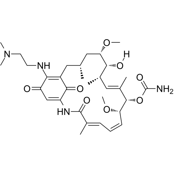 Alvespimycin(Synonyms: 阿螺旋霉素; 17-DMAG;  NSC 707545)