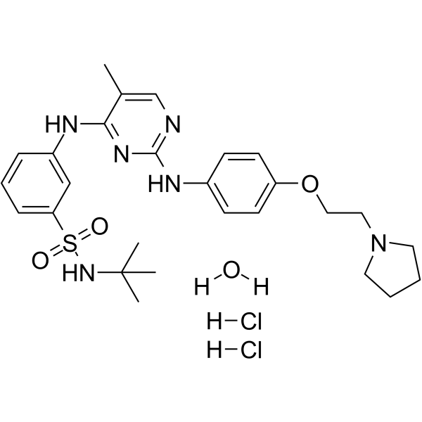 Fedratinib hydrochloride hydrate(Synonyms: TG-101348 hydrochloride hydrate; SAR 302503 hydrochloride hydrate)