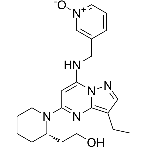 Dinaciclib Chemical Structure Dinaciclib(Synonyms: SCH 727965)