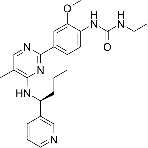 Lexibulin Chemical Structure Lexibulin(Synonyms: CYT-997)