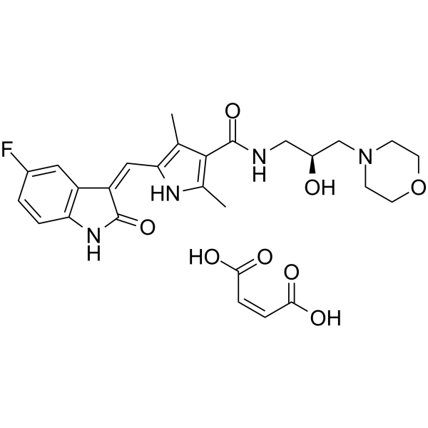 SU14813 maleate Chemical Structure SU14813 maleate