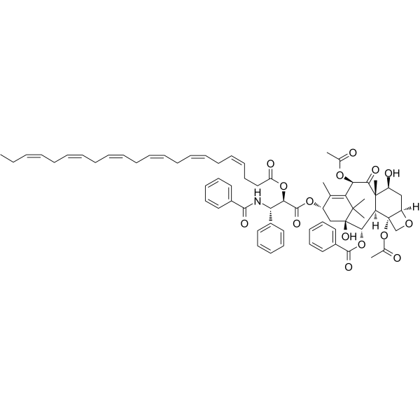 DHA-paclitaxel(Synonyms: Taxoprexin;  Docosahexaenoic acid-paclitaxel)