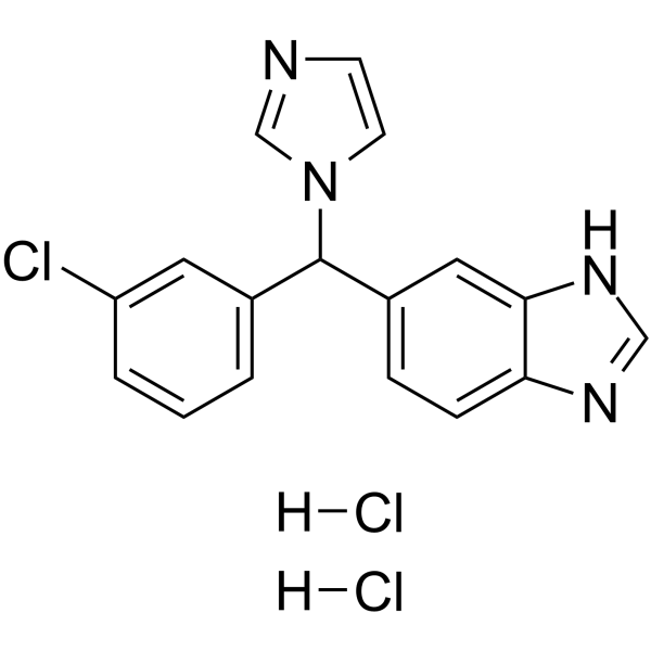 Liarozole dihydrochloride Chemical Structure Liarozole dihydrochloride(Synonyms: R75251 dihydrochloride)