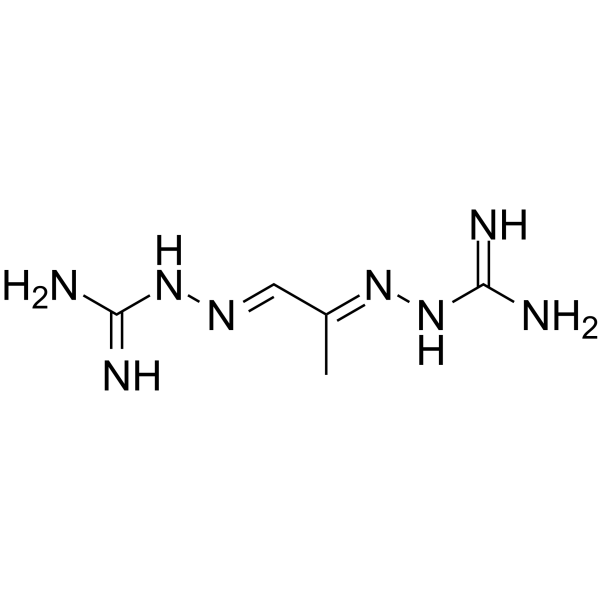 Mitoguazone(Synonyms: 米托瓜酮; Methylglyoxal-bis(guanylhydrazone);  MGBG;  Methyl-GAG)
