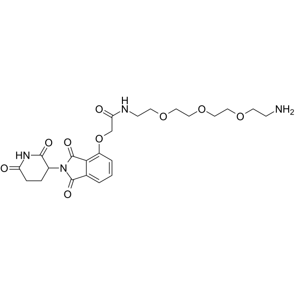Thalidomide-O-amido-PEG3-C2-NH2(Synonyms: Cereblon Ligand-Linker Conjugates 3 ;  E3 Ligase Ligand-Linker Conjugates 14)