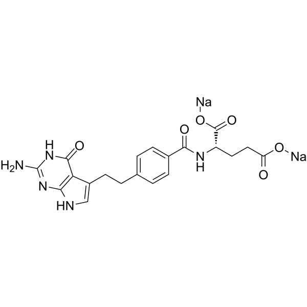 Pemetrexed disodium(Synonyms: 培美曲塞二钠盐; LY231514 disodium)