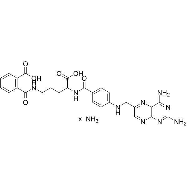 Talotrexin ammonium Chemical Structure Talotrexin ammonium(Synonyms: PT523 ammonium)