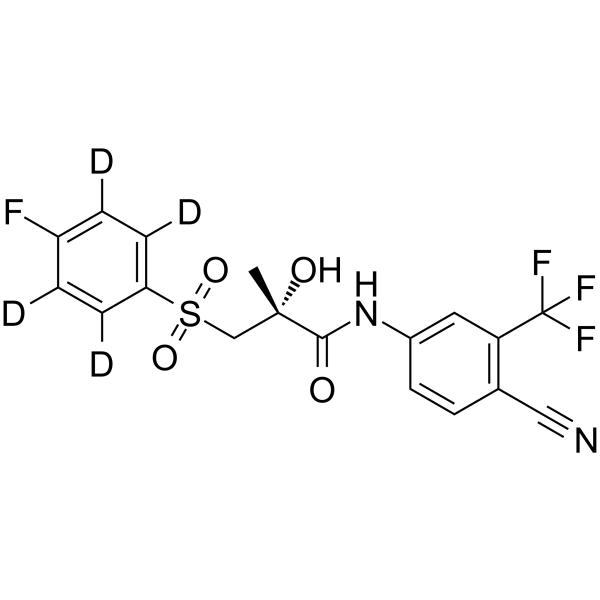 (R)-Bicalutamide-d4(Synonyms: (R)-比卡鲁胺 d4)