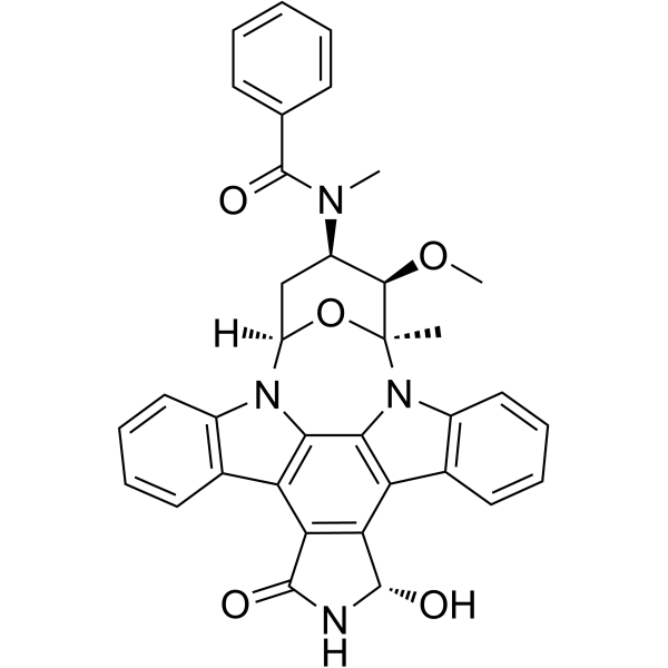 (S)-3-Hydroxy Midostaurin Chemical Structure (S)-3-Hydroxy Midostaurin(Synonyms: (S)-CGP52421)