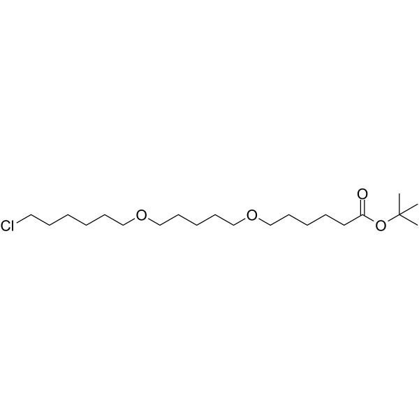 Boc-C5-O-C5-O-C6-Cl Chemical Structure Boc-C5-O-C5-O-C6-Cl(Synonyms: PROTAC Linker 2)