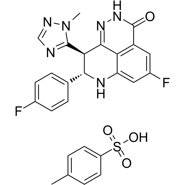 Talazoparib tosylate Chemical Structure Talazoparib tosylate(Synonyms: BMN 673ts)
