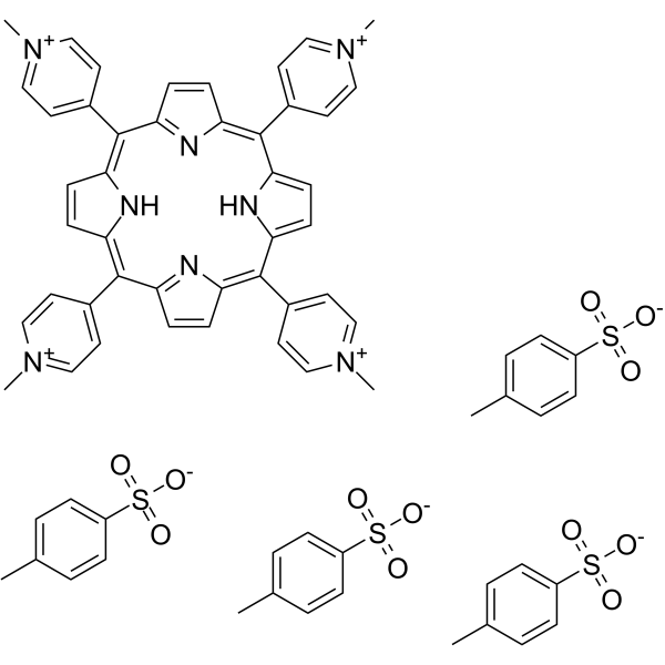 TMPyP4 tosylate Chemical Structure TMPyP4 tosylate(Synonyms: TMP 1363)