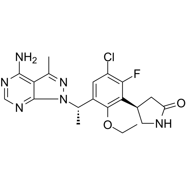 Parsaclisib Chemical Structure Parsaclisib(Synonyms: INCB050465)