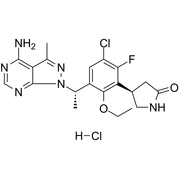 Parsaclisib hydrochloride Chemical Structure Parsaclisib hydrochloride(Synonyms: INCB050465 hydrochloride)