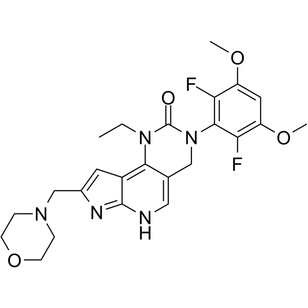 Pemigatinib Chemical Structure Pemigatinib(Synonyms: INCB054828)