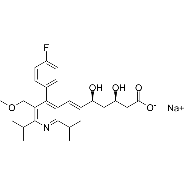 Cerivastatin sodium(Synonyms: 西立伐他汀钠)
