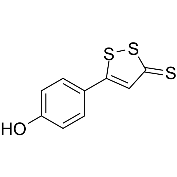 ADT-OH(Synonyms: 5-(4-Hydroxyphenyl)-3H-1,2-dithiole-3-thione;  ACS 1)